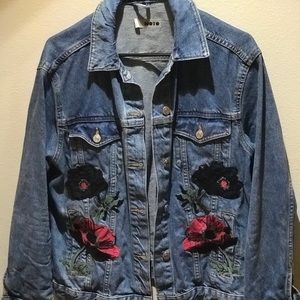 Denim Embroidered Jacket